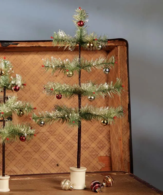 12" Christmas Feather Tree