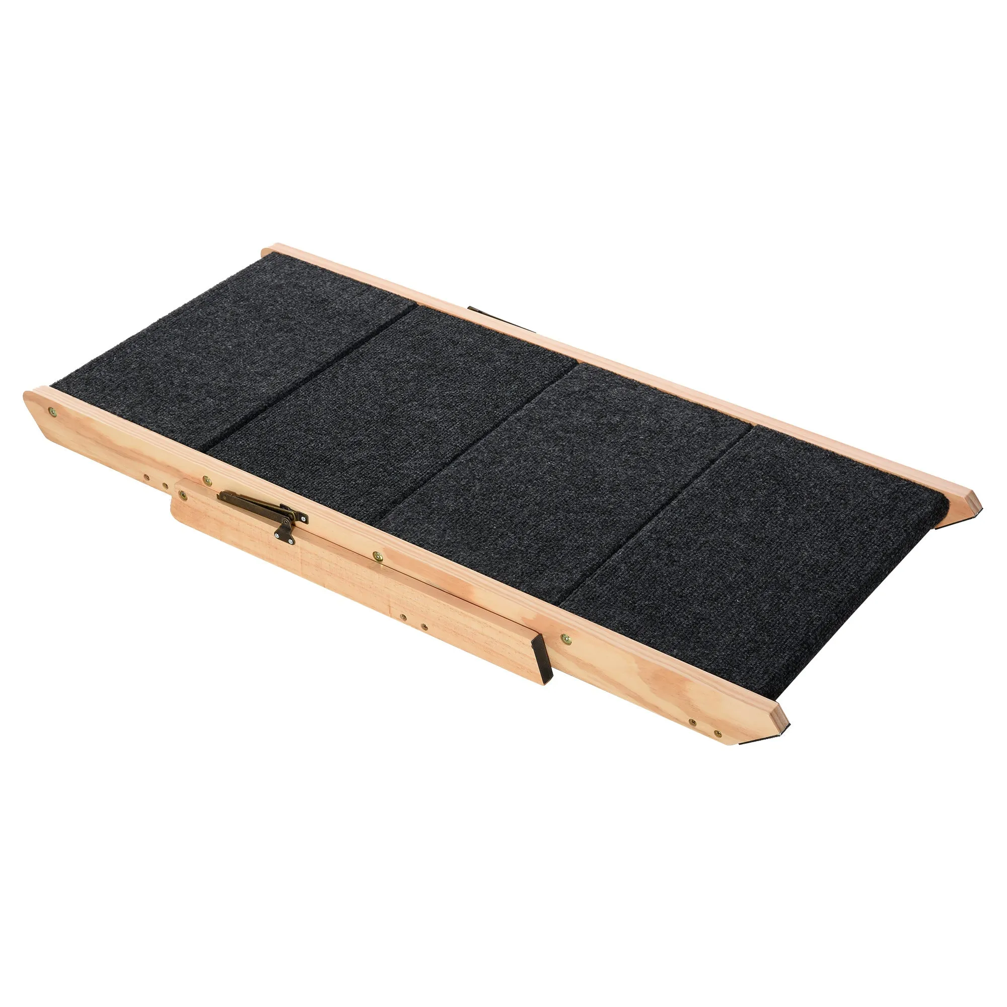 2-in-1 Wooden Pet Stairs and Ramp - Black