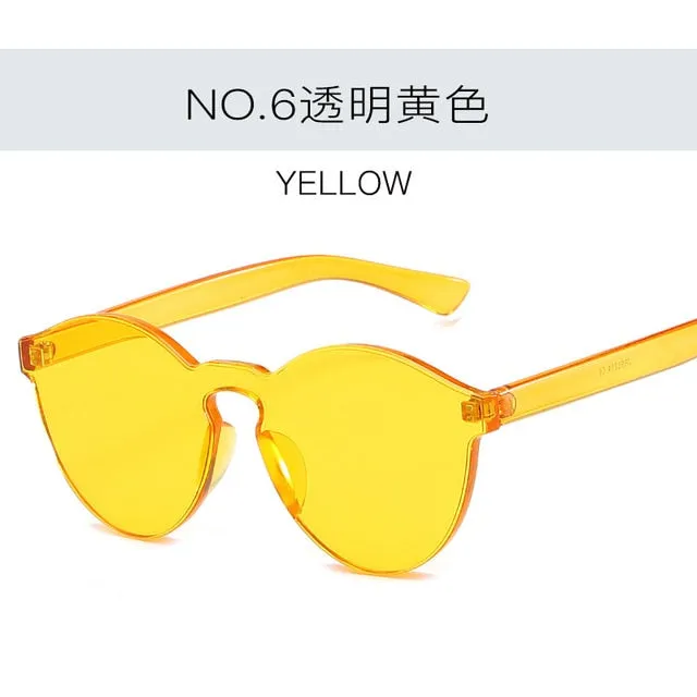 2019 New Fashion Women Flat Sunglasses