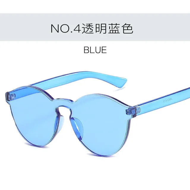 2019 New Fashion Women Flat Sunglasses