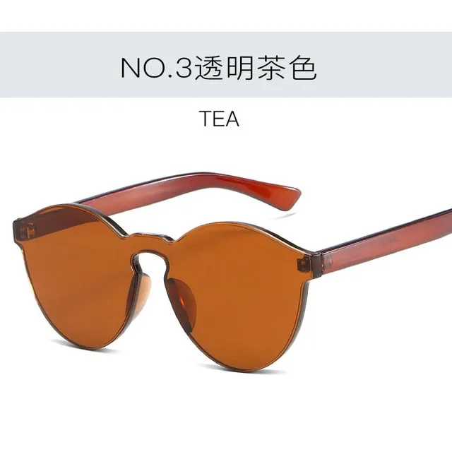 2019 New Fashion Women Flat Sunglasses