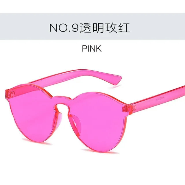 2019 New Fashion Women Flat Sunglasses