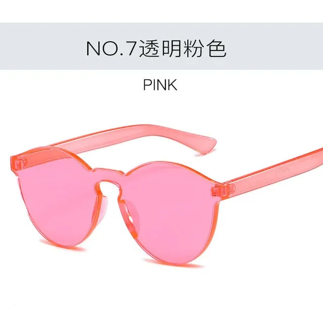 2019 New Fashion Women Flat Sunglasses