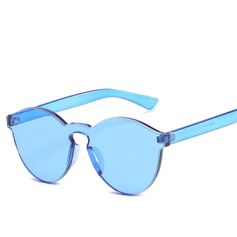 2019 New Fashion Women Flat Sunglasses