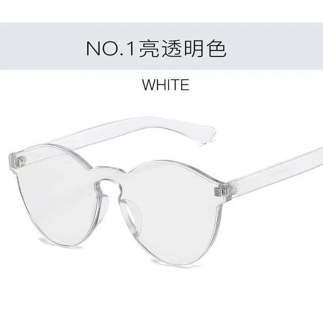 2019 New Fashion Women Flat Sunglasses