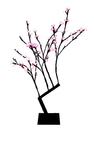 2.5' Pink LED Cherry Tree