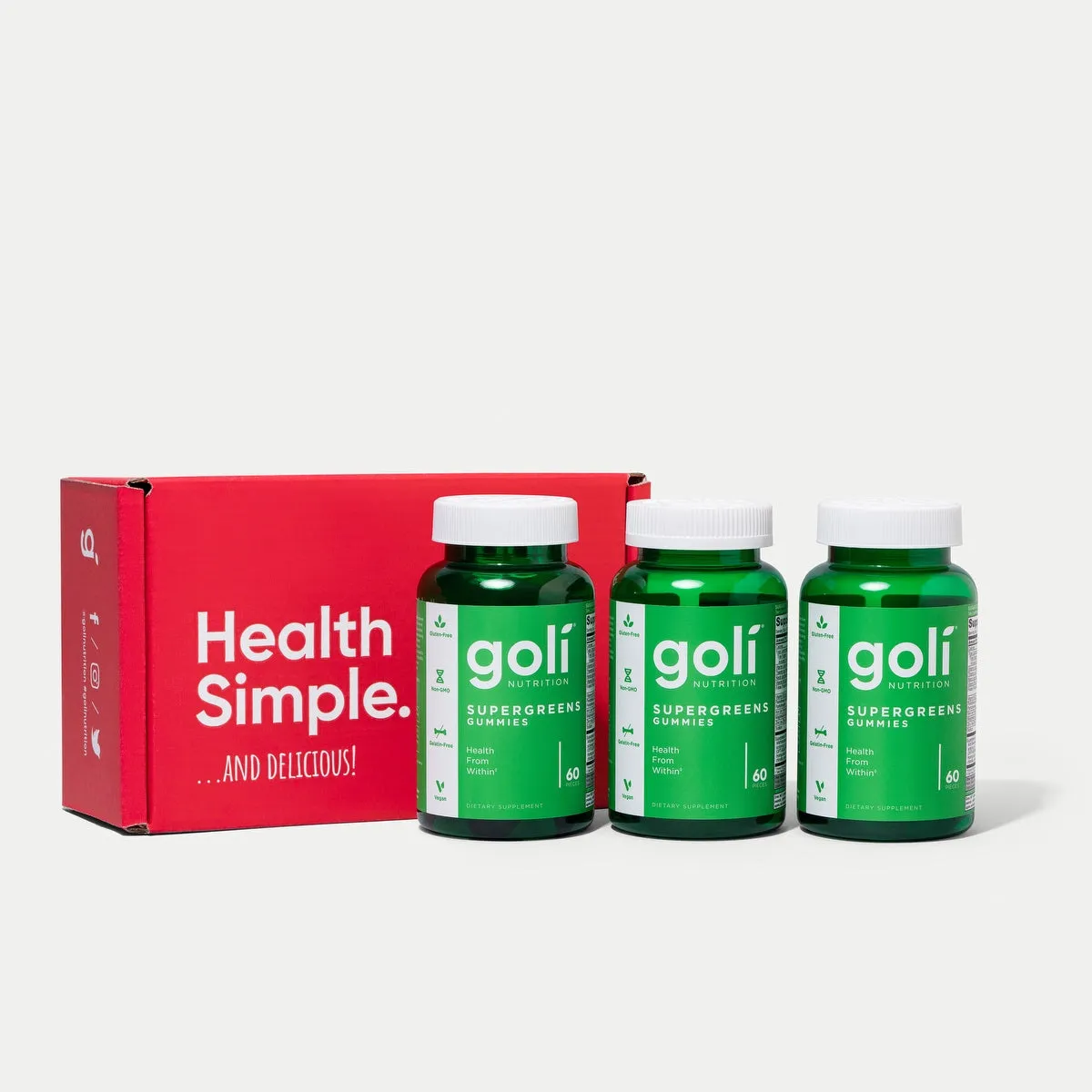 3 Bottles of Supergreens Gummies