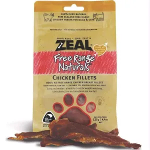 [3 FOR $43] Zeal Free Range Naturals Chicken Breast Fillets Cat & Dog Treats 125g
