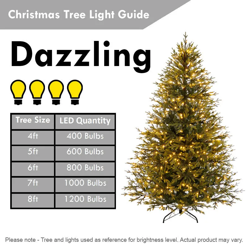 6.5 Foot Tall Pencil Slim Artificial Christmas Tree with Realistic Branches