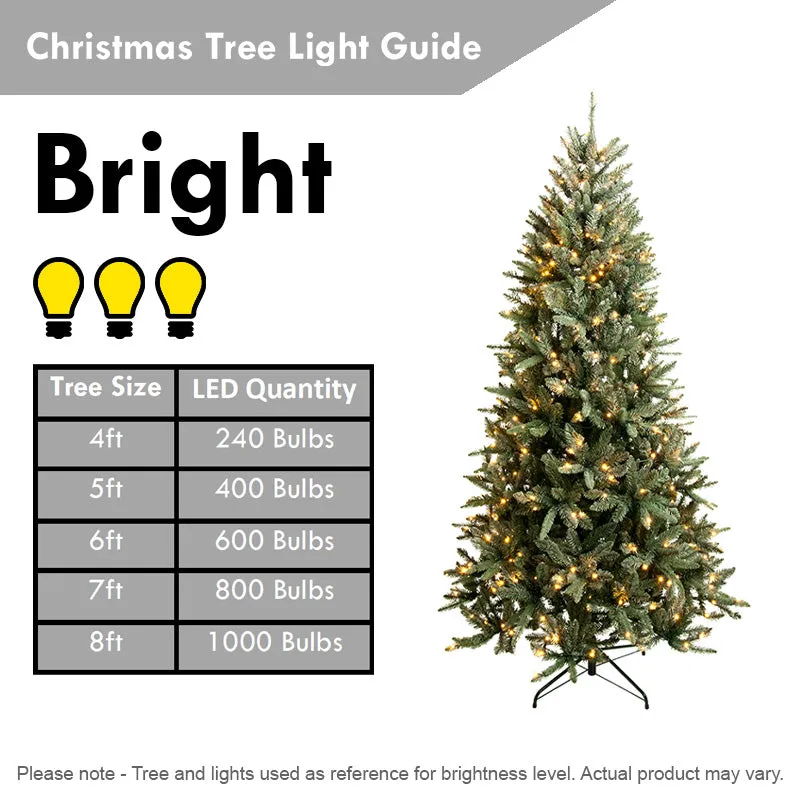 6.5 Foot Tall Pencil Slim Artificial Christmas Tree with Realistic Branches