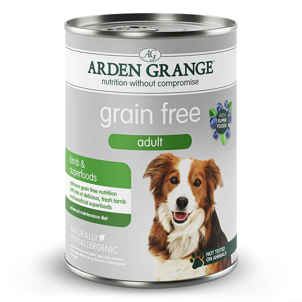 Arden Grange Grain Free Adult Lamb & Superfoods, 395g