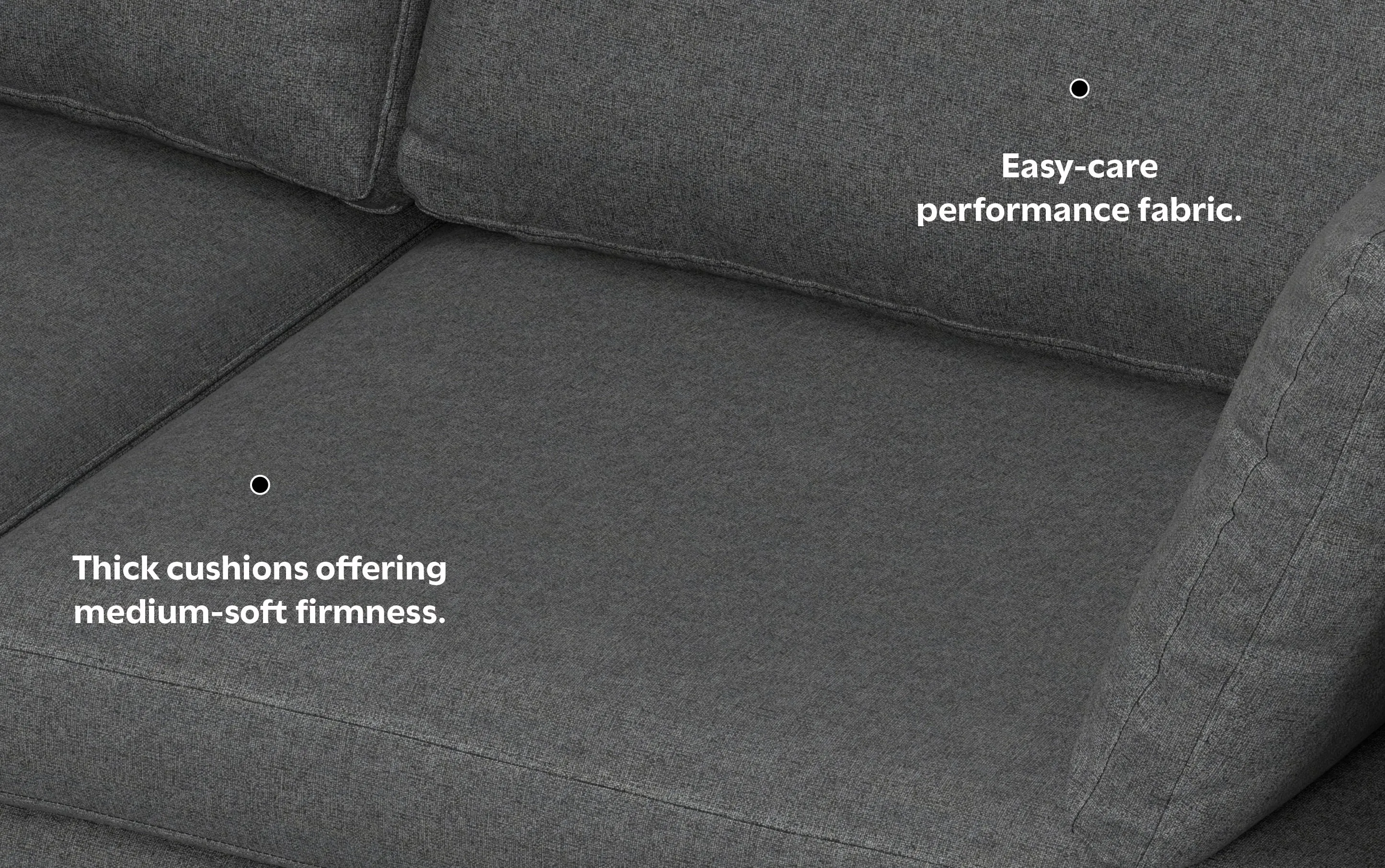 Ava 90 inch Mid Century Sofa