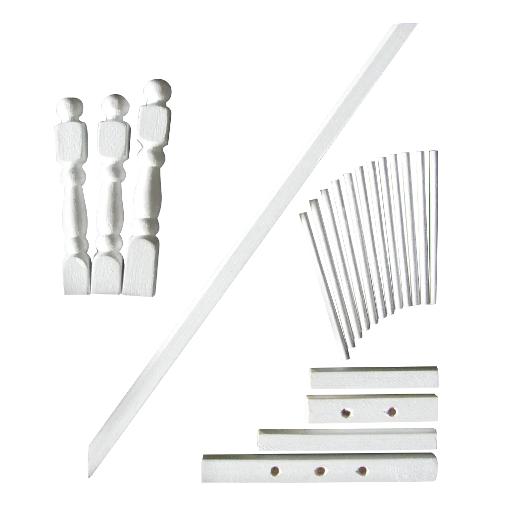 Bannister and Landing Rail Pack (Does not include the stairs)