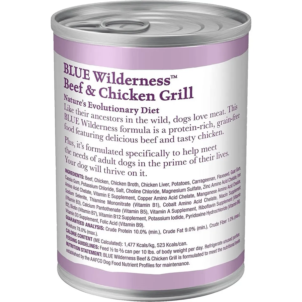 Blue Buffalo Wilderness Beef & Chicken Grill Canned Dog Food