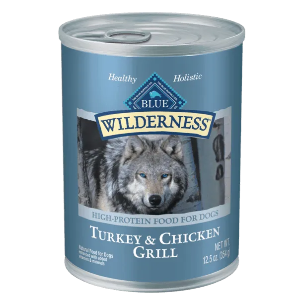 Blue Buffalo Wilderness Canned Dog Food Turkey & Chicken