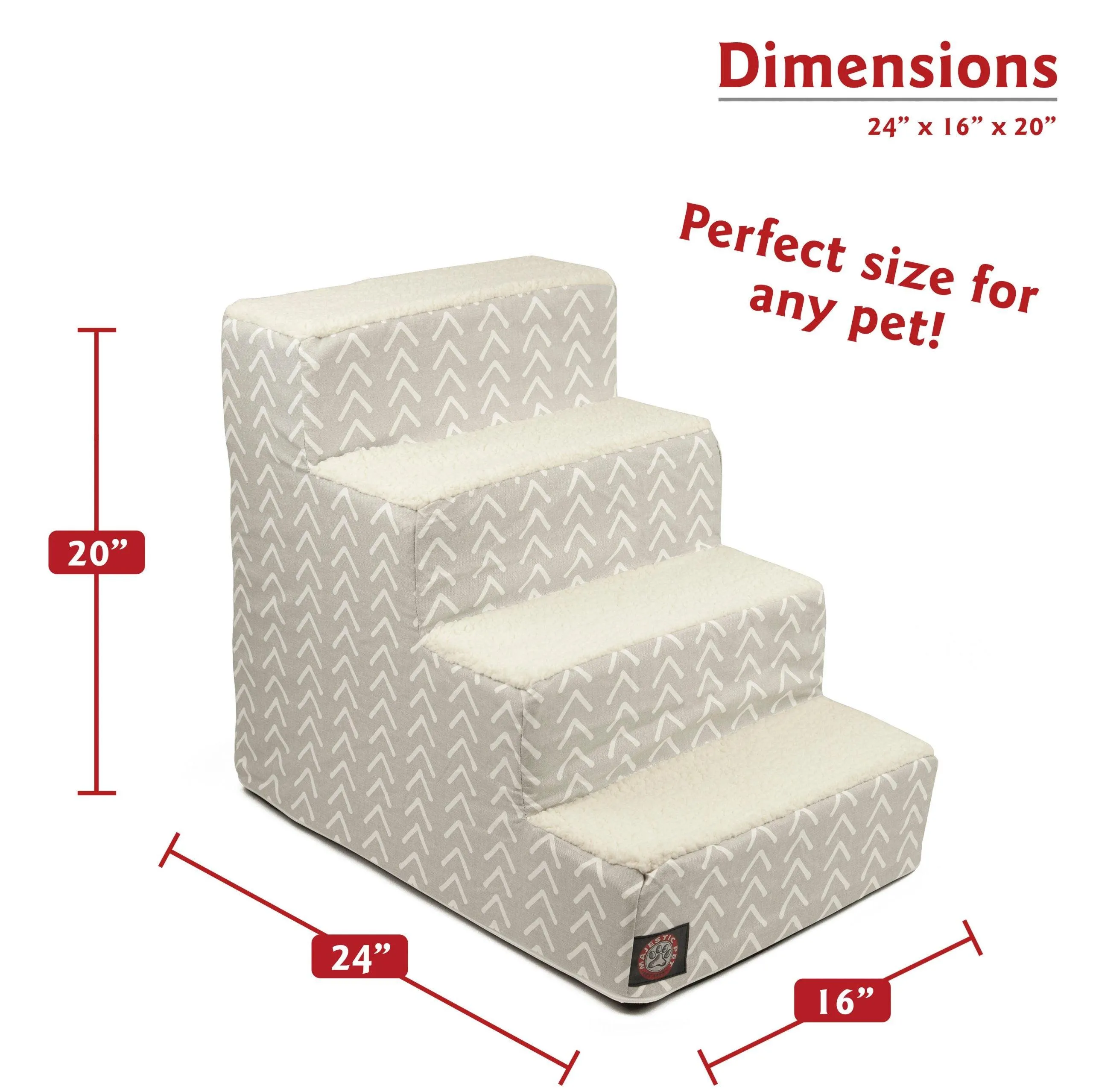 Boho Arrow 4 Steps Pet Stairs (Heavy-Duty)