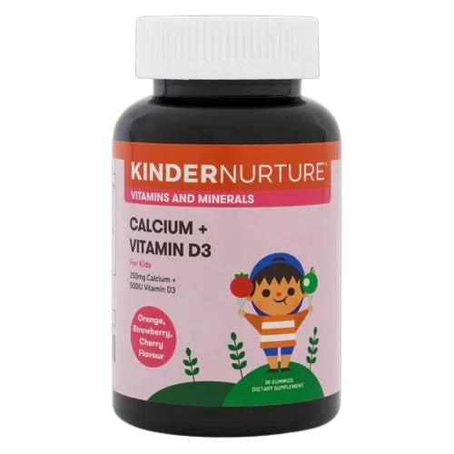 [Bundle Of 2] KinderNurture Calcium   Vitamin D3, 30 Gummies Exp: 10/26