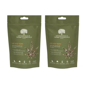 Bundle Pack of 2 x Vetalogica Hemp Clinicals Hip & Joint Treats for Cats 100g