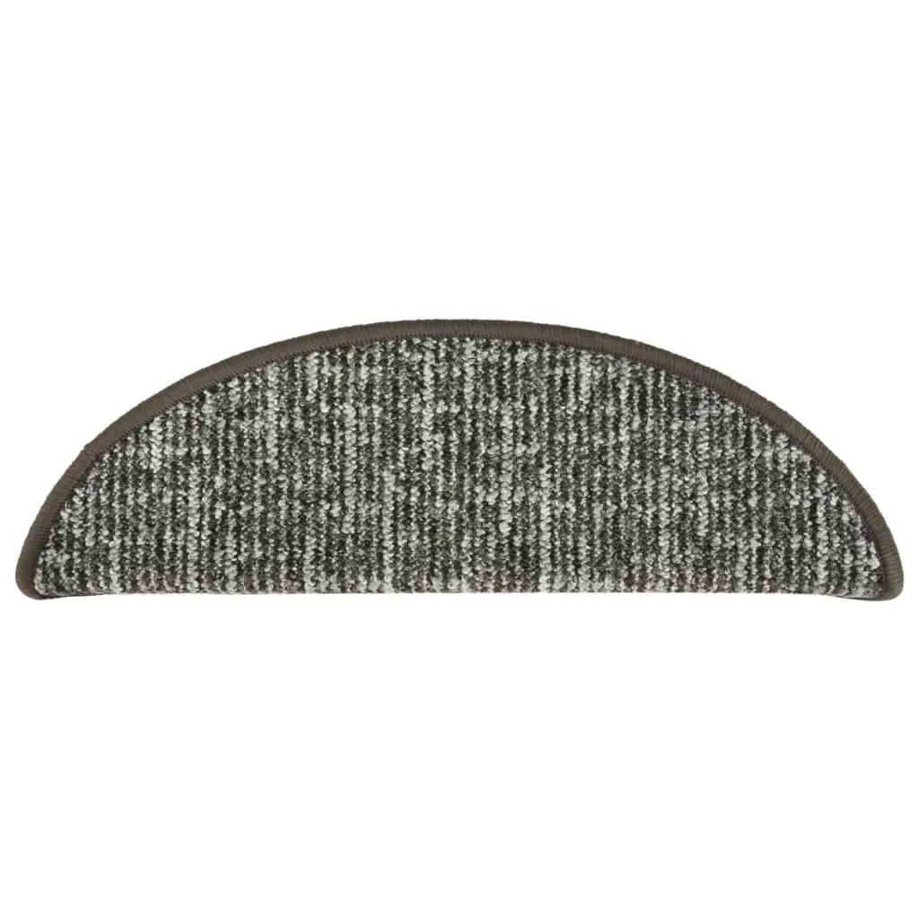 Carpet Stair Treads 15 pcs Anthracite 65x25 cm
