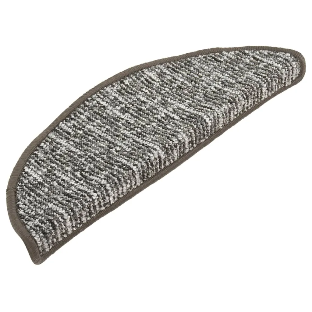 Carpet Stair Treads 15 pcs Anthracite 65x25 cm