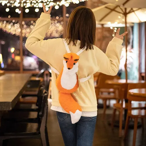 Charming Fox Plush Kids Backpack - Ideal for Preschool Adventures