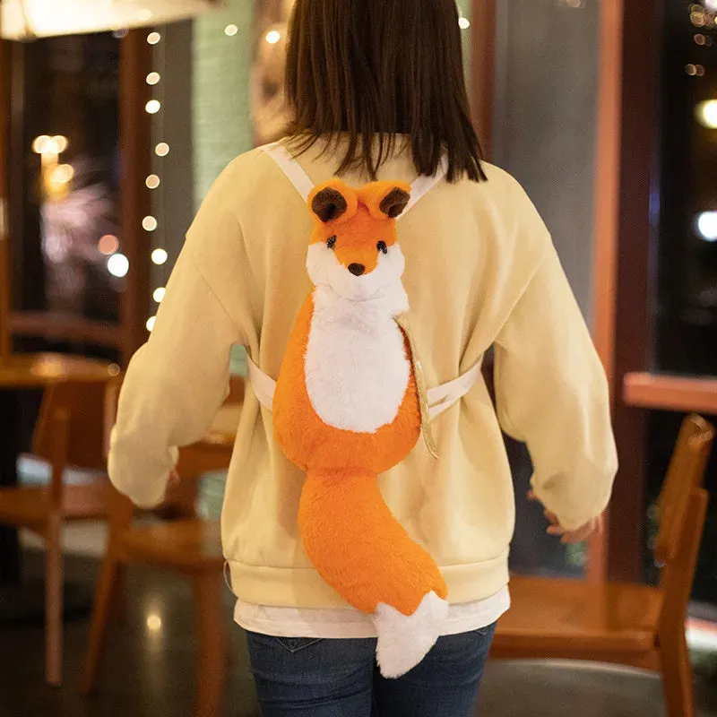 Charming Fox Plush Kids Backpack - Ideal for Preschool Adventures