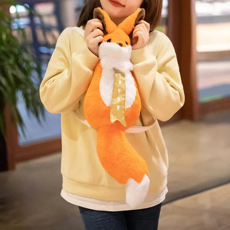 Charming Fox Plush Kids Backpack - Ideal for Preschool Adventures