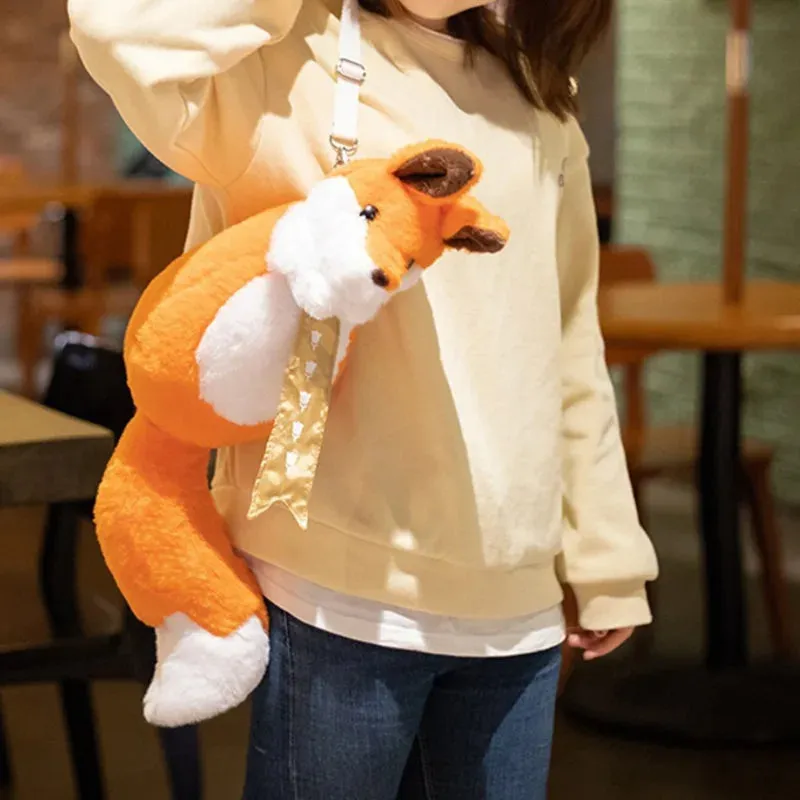 Charming Fox Plush Kids Backpack - Ideal for Preschool Adventures