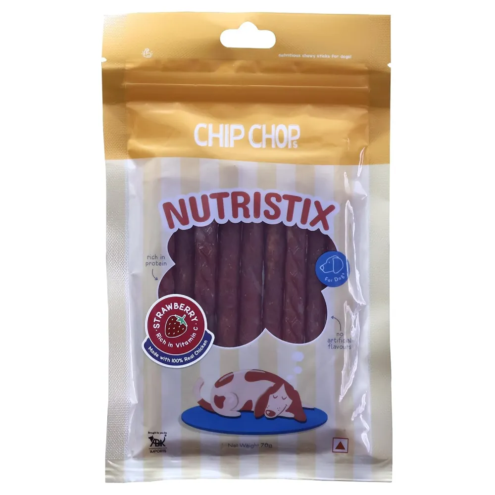 Chip Chops Blueberry, Duck and Strawberry Nutristix Dog Treats Combo (3 x 70g)