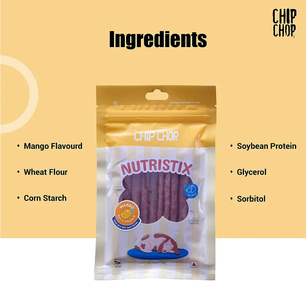 Chip Chops Blueberry, Duck and Strawberry Nutristix Dog Treats Combo (3 x 70g)