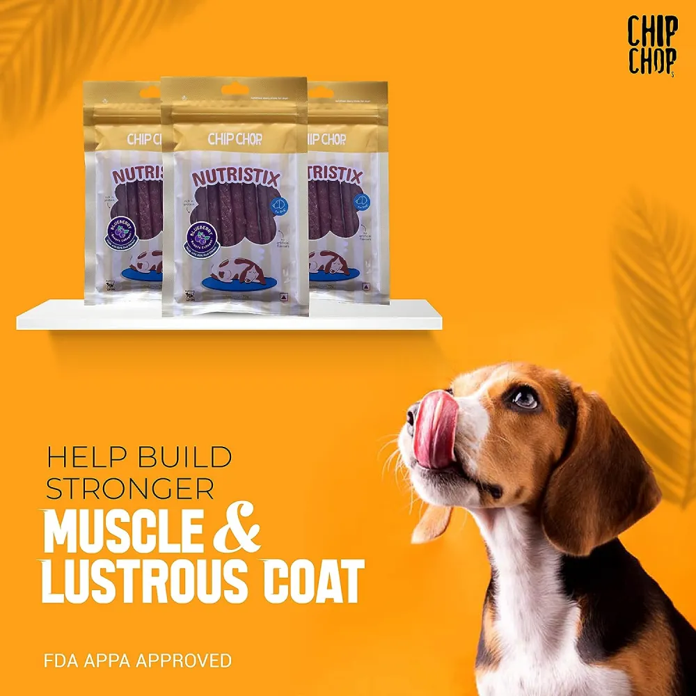 Chip Chops Blueberry, Duck and Strawberry Nutristix Dog Treats Combo (3 x 70g)
