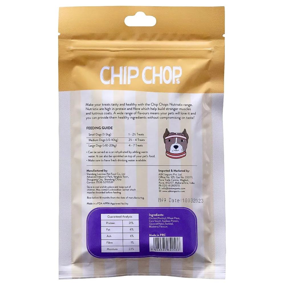 Chip Chops Blueberry, Duck and Strawberry Nutristix Dog Treats Combo (3 x 70g)