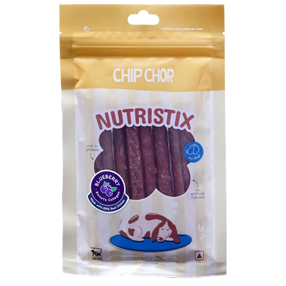 Chip Chops Blueberry, Duck and Strawberry Nutristix Dog Treats Combo (3 x 70g)