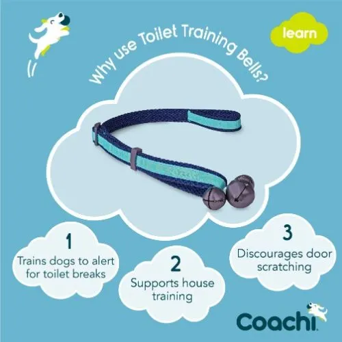 Coachi Navy & Light Blue Puppy Toilet Training Bells