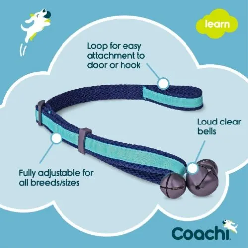 Coachi Navy & Light Blue Puppy Toilet Training Bells