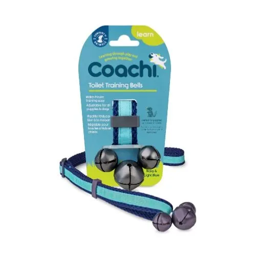 Coachi Navy & Light Blue Puppy Toilet Training Bells
