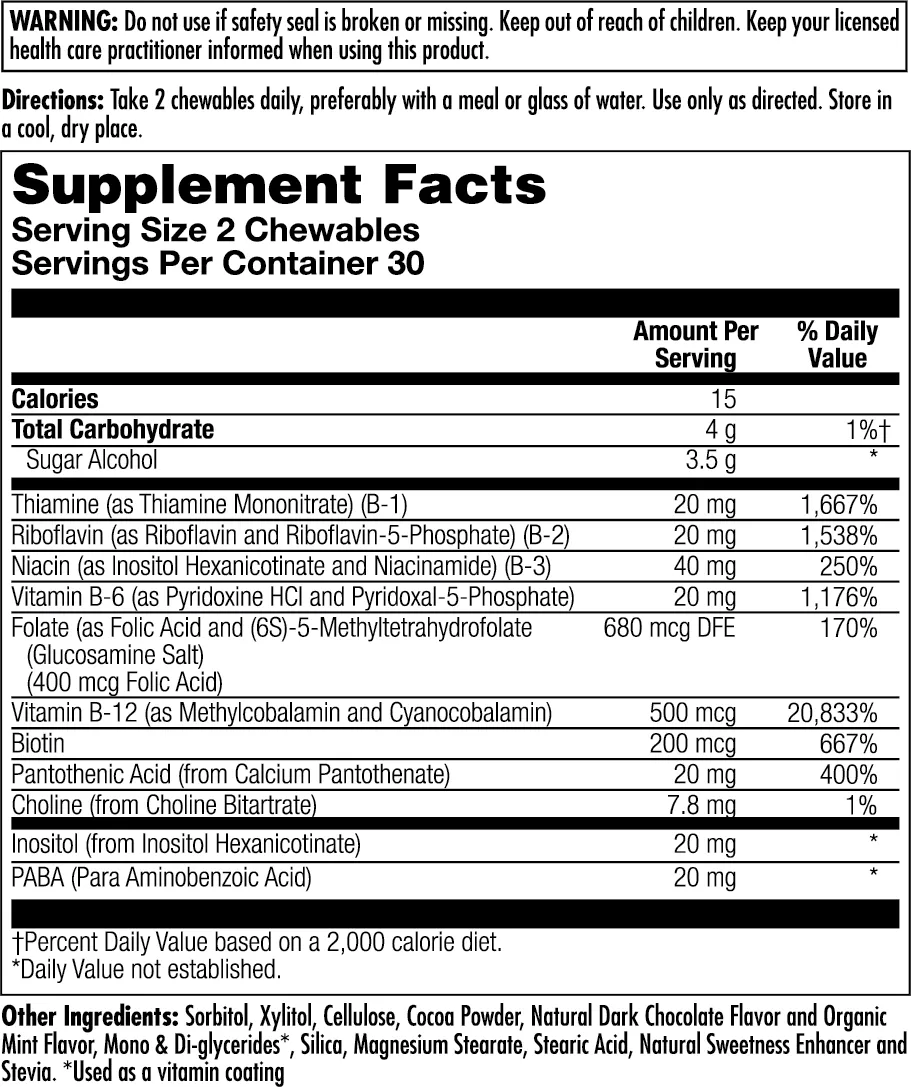 Coenzyme B-Complex Chewables