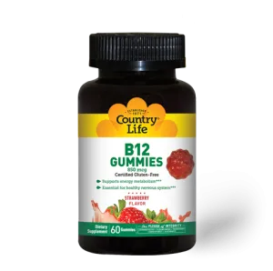 Country Life Vitamin B12 60 Strawberry Gummies