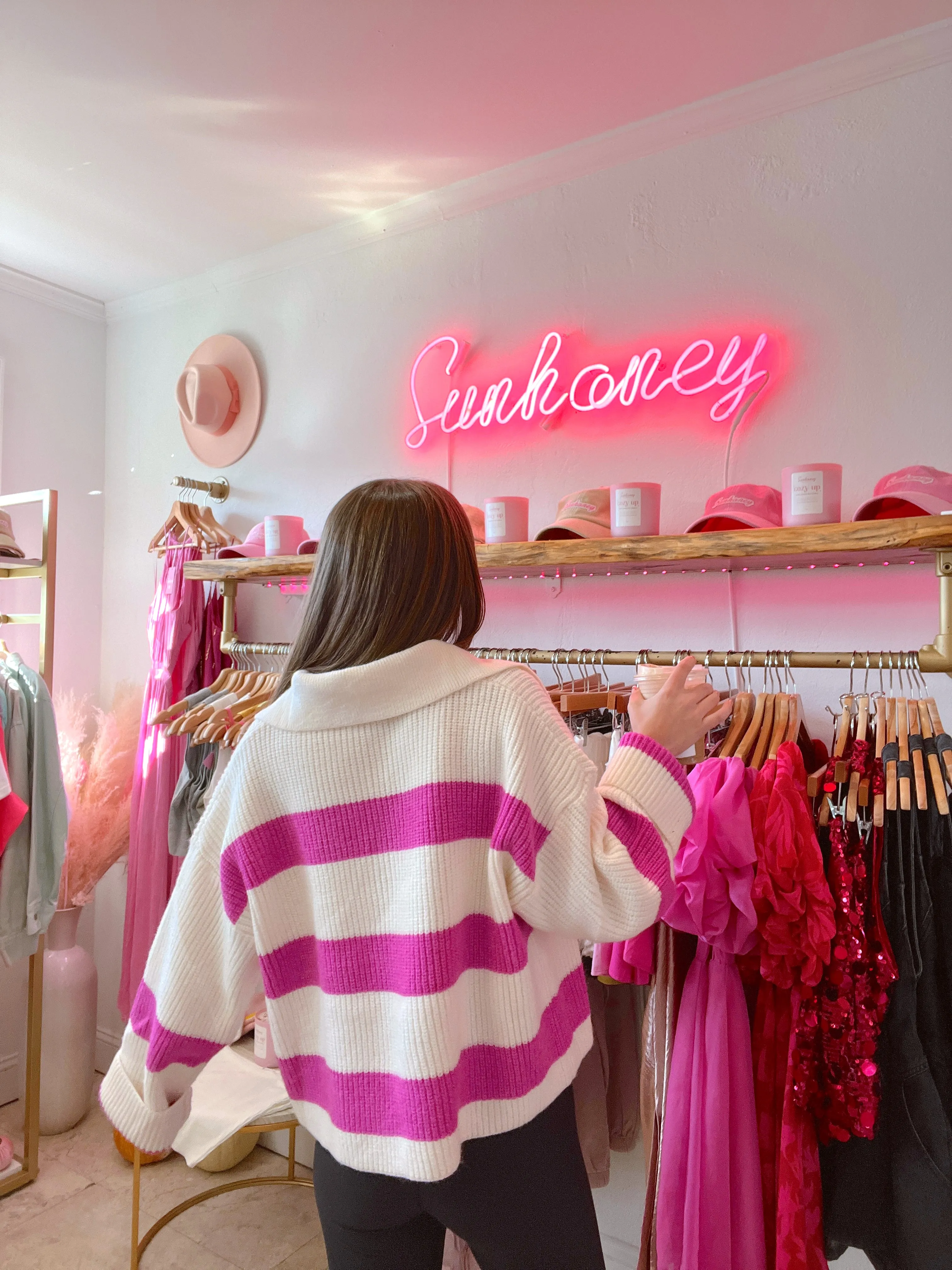Cozy Girl Era Striped Sweater