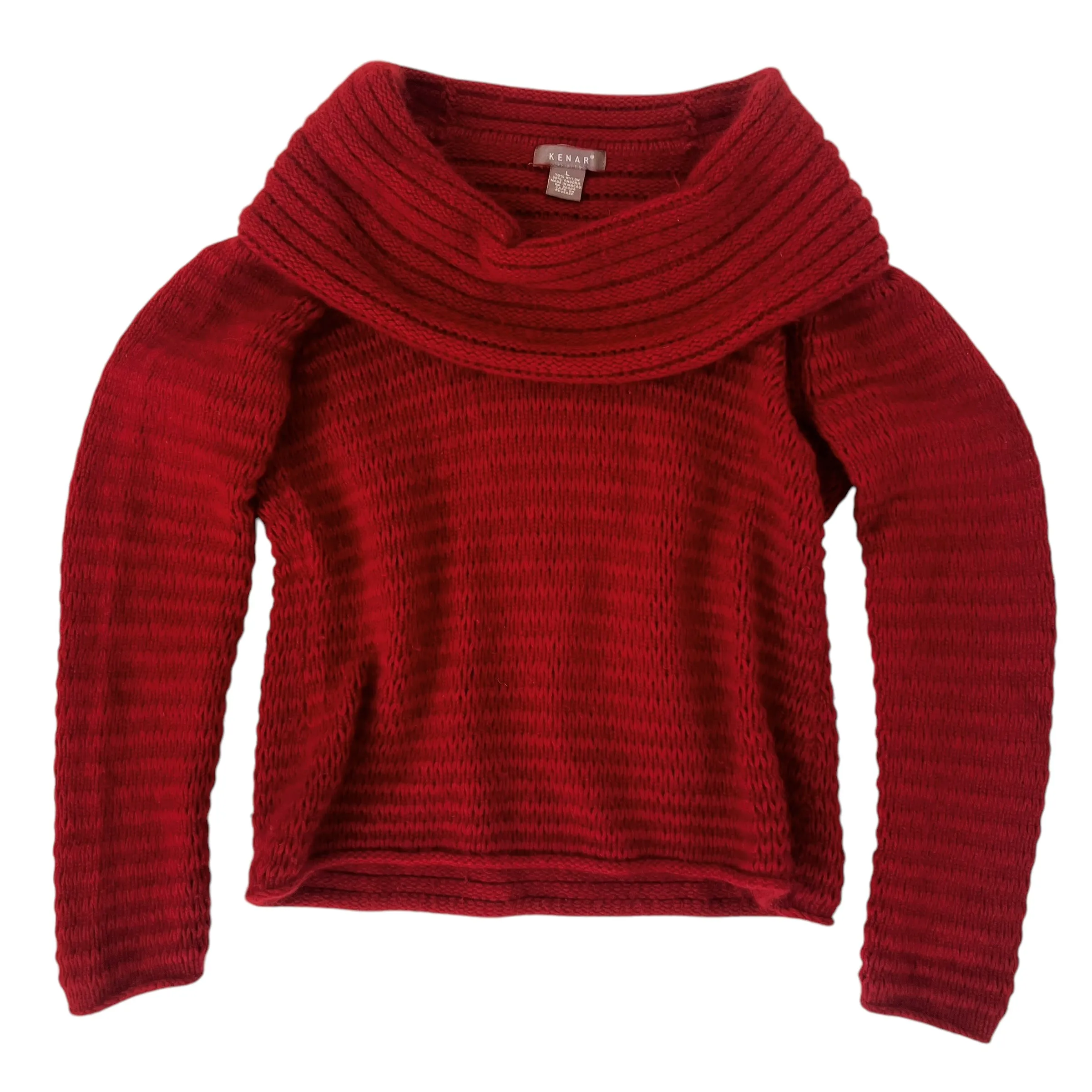 Deep Red Angora Sweater (S/M)