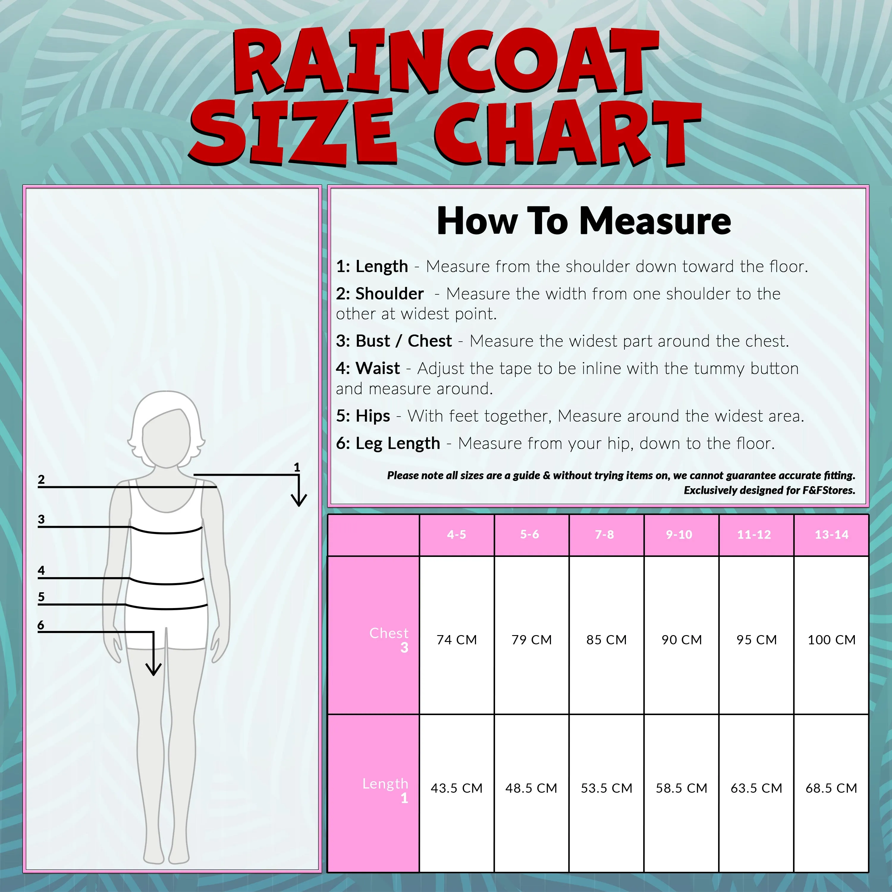 Disney Stitch Girls Raincoat - Waterproof Hooded Jacket for Kids