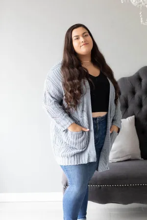 Dusty Blue Cardigan - [One Size]