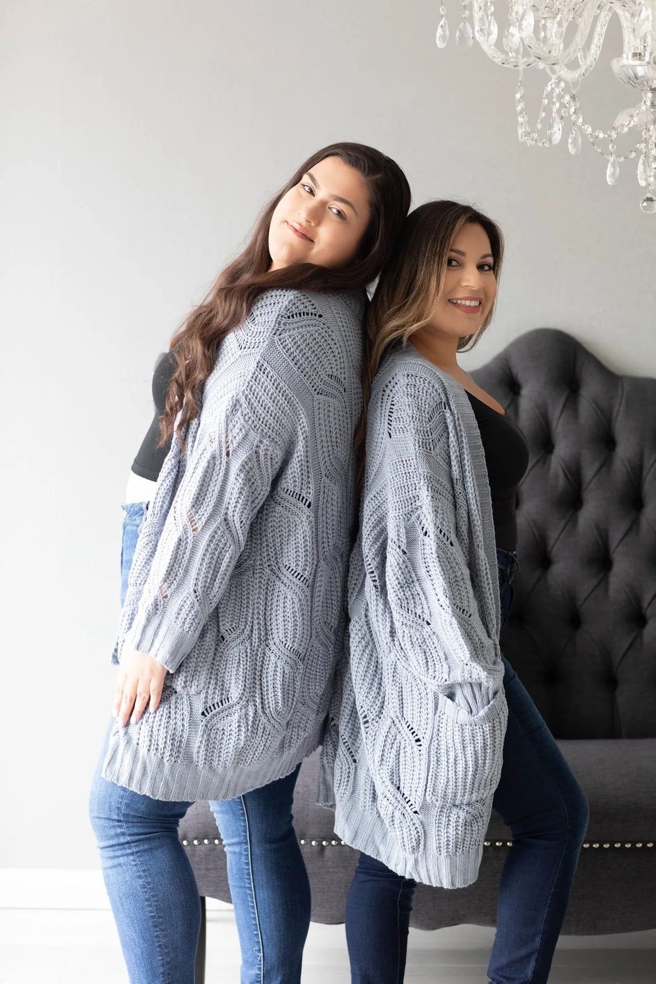 Dusty Blue Cardigan - [One Size]