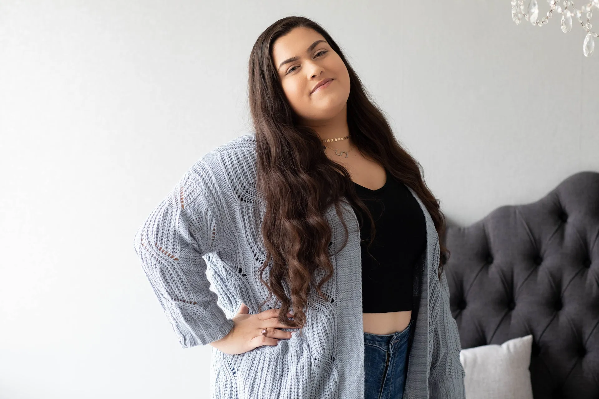 Dusty Blue Cardigan - [One Size]