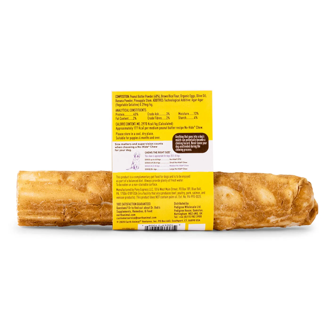 Earth Animal Peanut Butter No Hide Chew