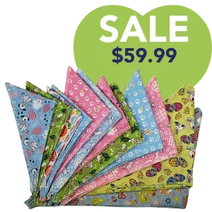 Easter Bandanas - 60 Assorted Sizes and Patterns by Bandanas Unlimited