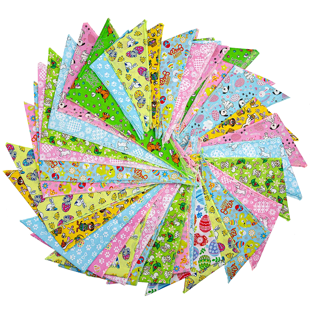 Easter Bandanas - 60 Assorted Sizes and Patterns by Bandanas Unlimited