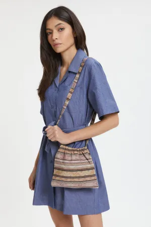 Elastic Pochette Ethnic Stripe