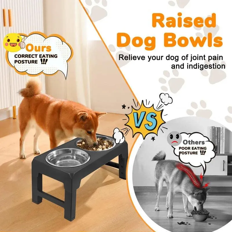 Elevated and Adjustable Pet Feeder