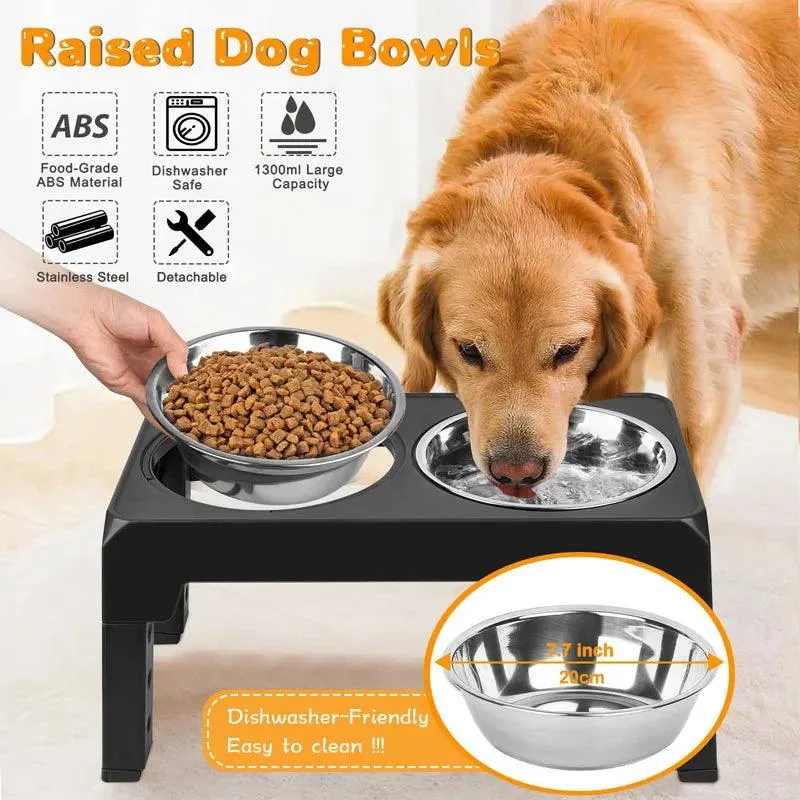 Elevated and Adjustable Pet Feeder